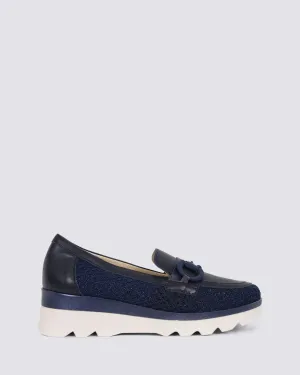 5630 PLATFORM LOAFERS MARINO LEATHER