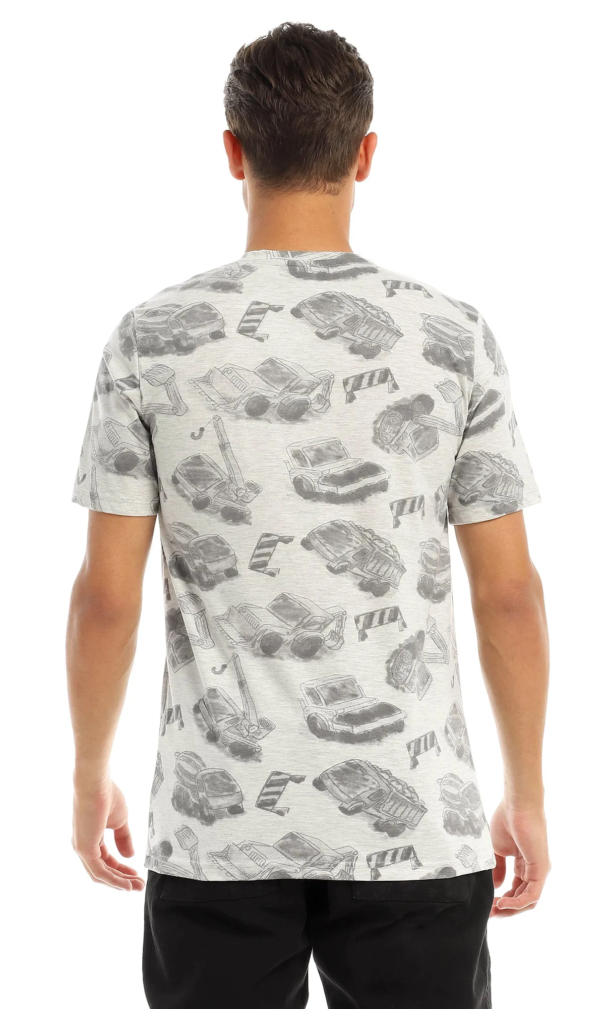 97375 "I'M Not Perfect I'M Original " Printed Grey T-Shirt