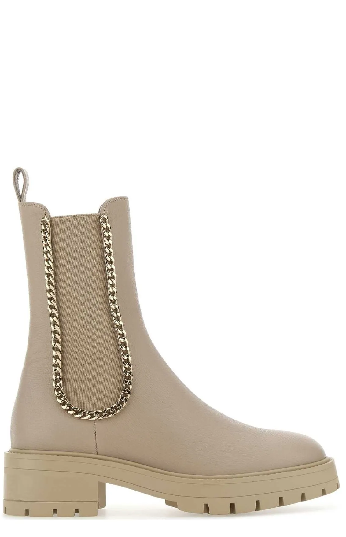 Aquazzura Chain-Embellished Ankle Boots