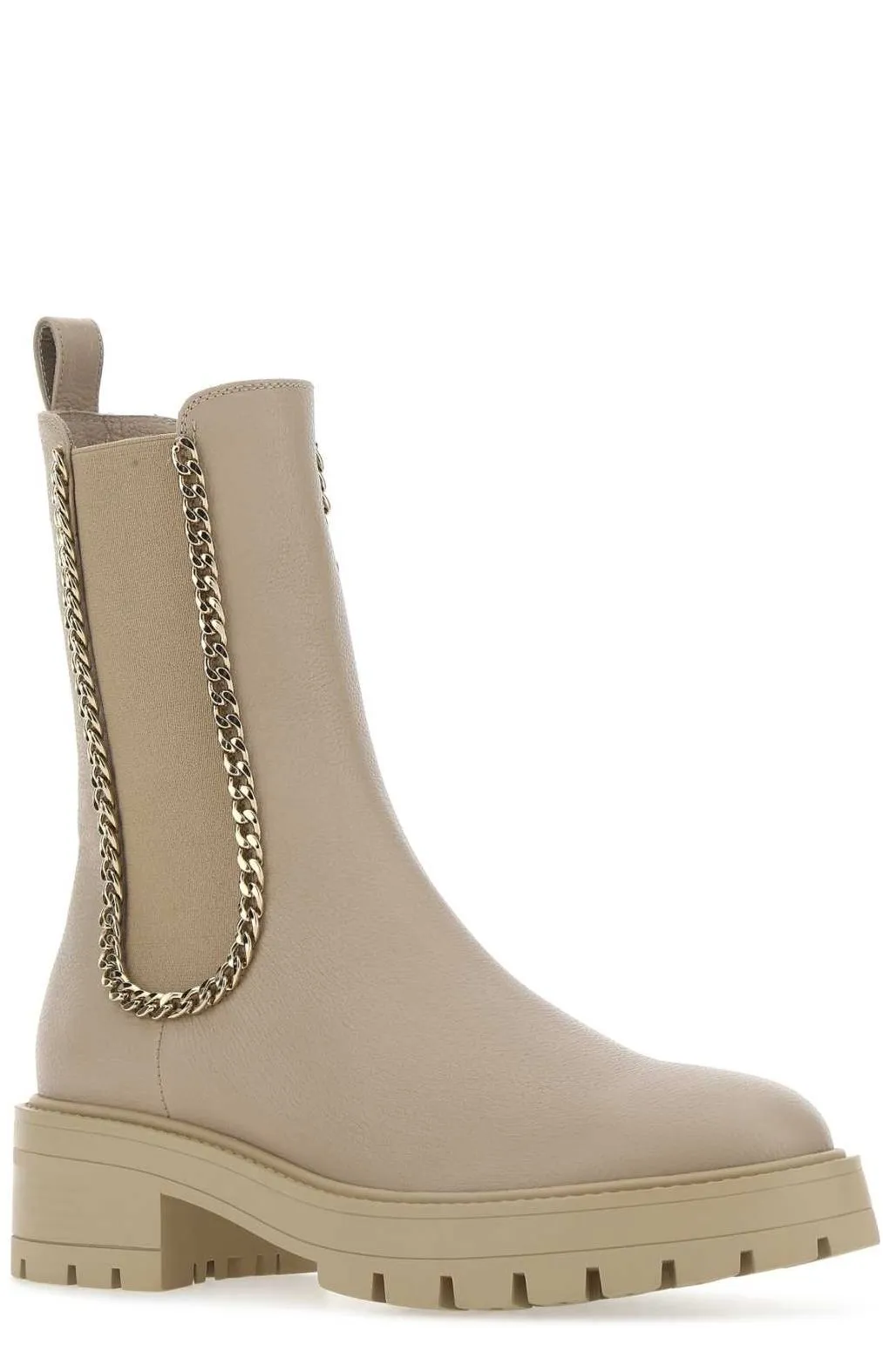 Aquazzura Chain-Embellished Ankle Boots