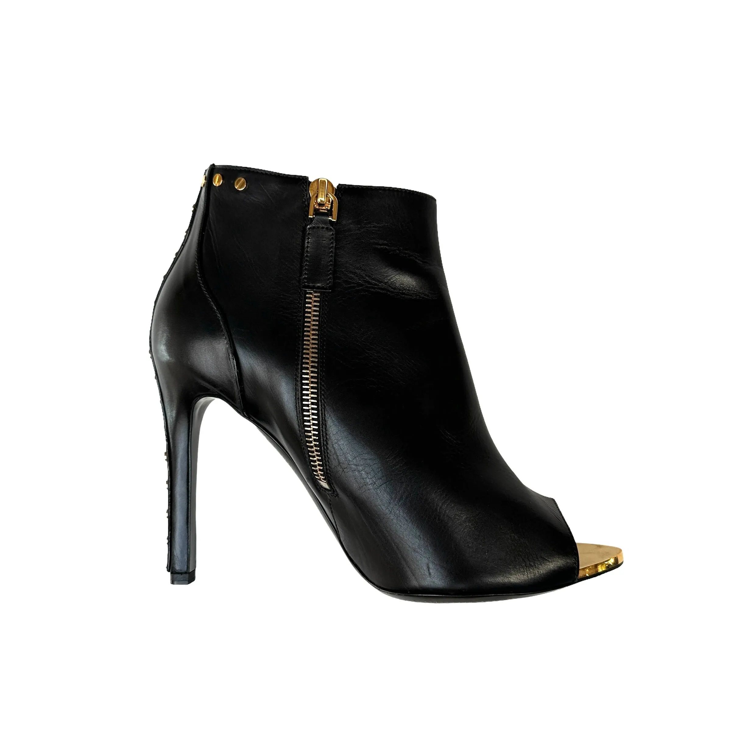 Black & Gold Heels - 8.5