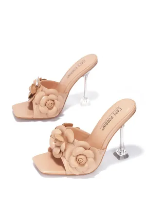 Cape Robbin Lania Women's Square Open Toe High Heel Sandals