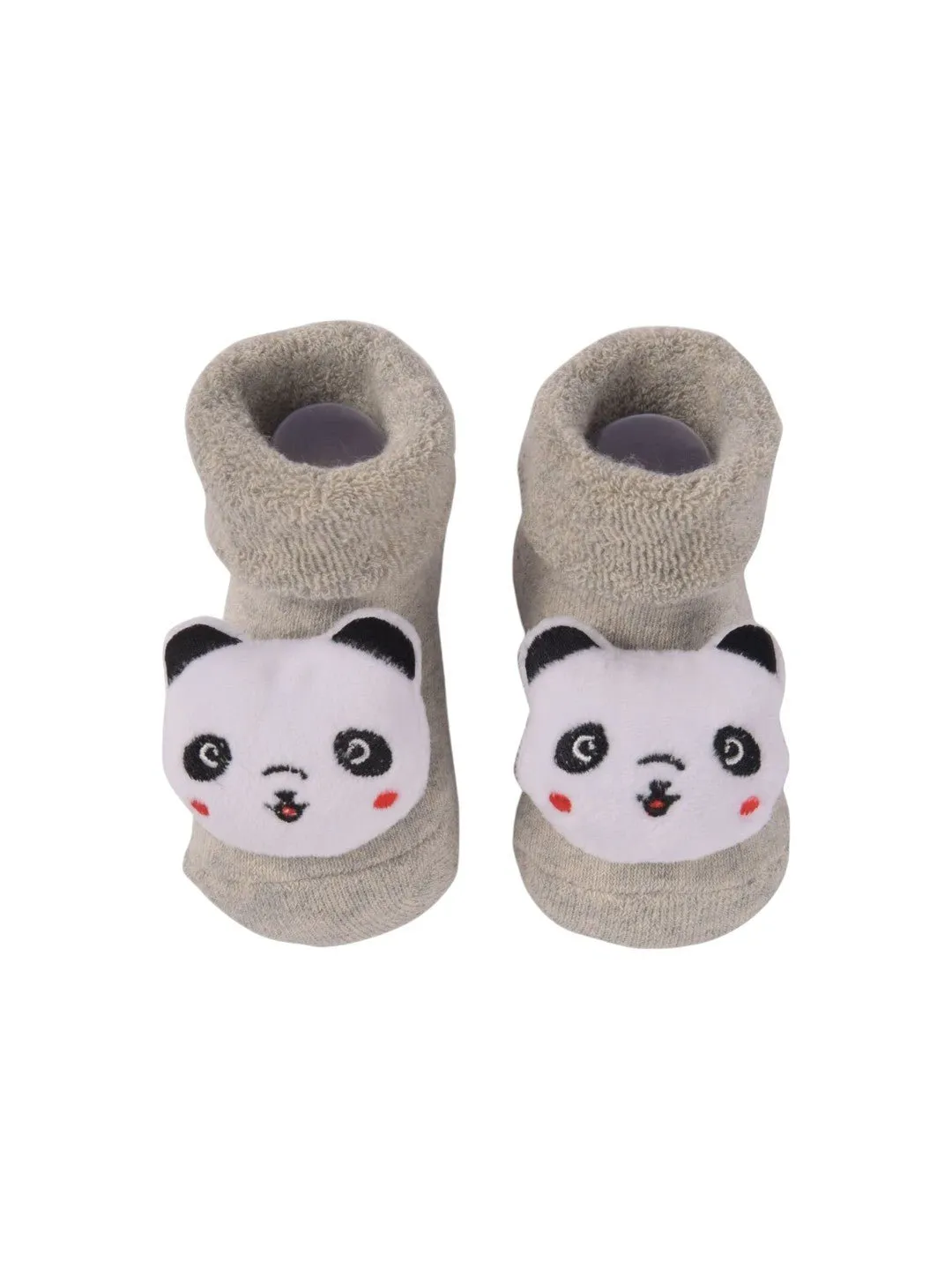 Charming Baby Socks with 3D Panda Face – Soft and Playful Design