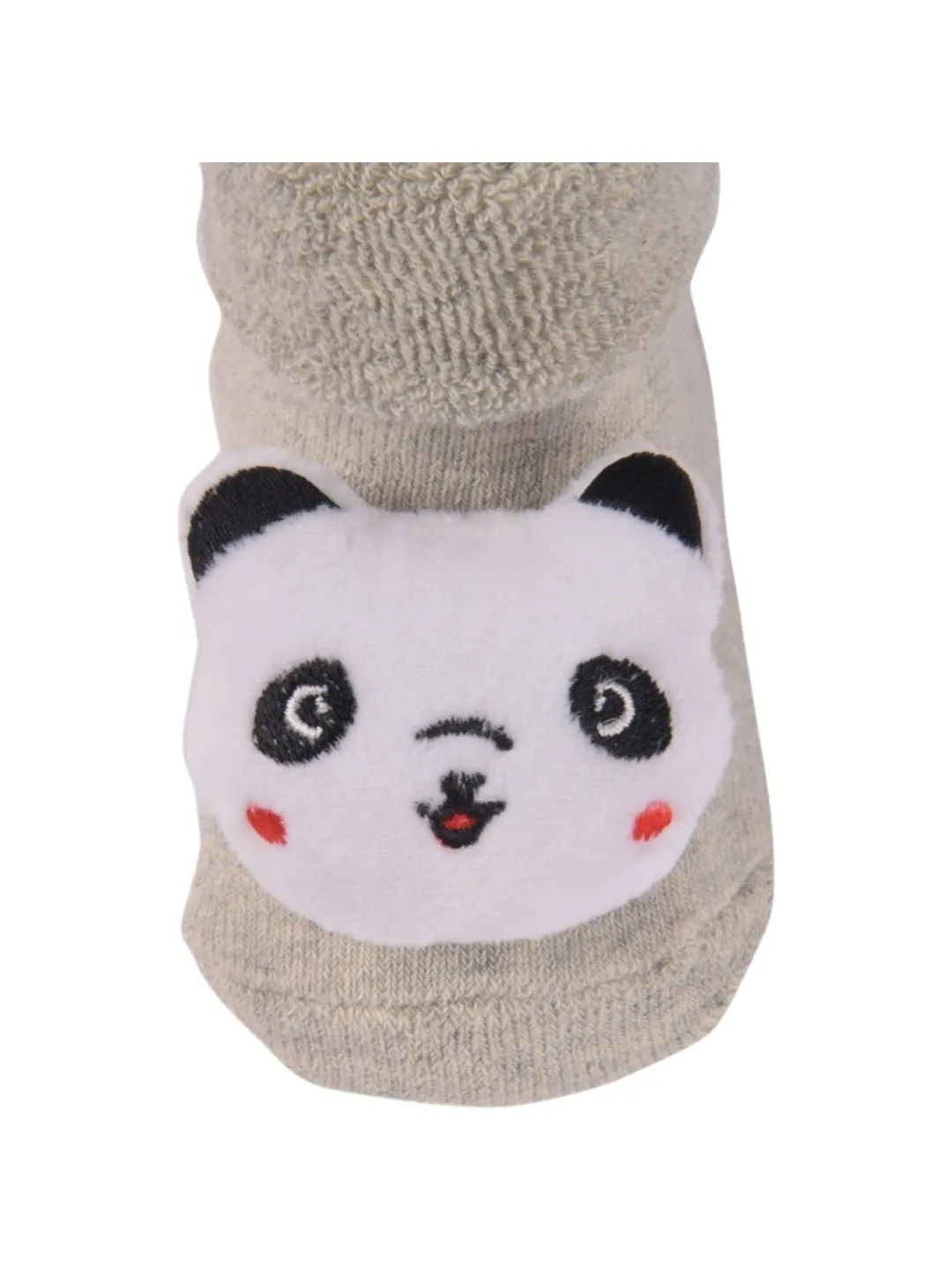 Charming Baby Socks with 3D Panda Face – Soft and Playful Design