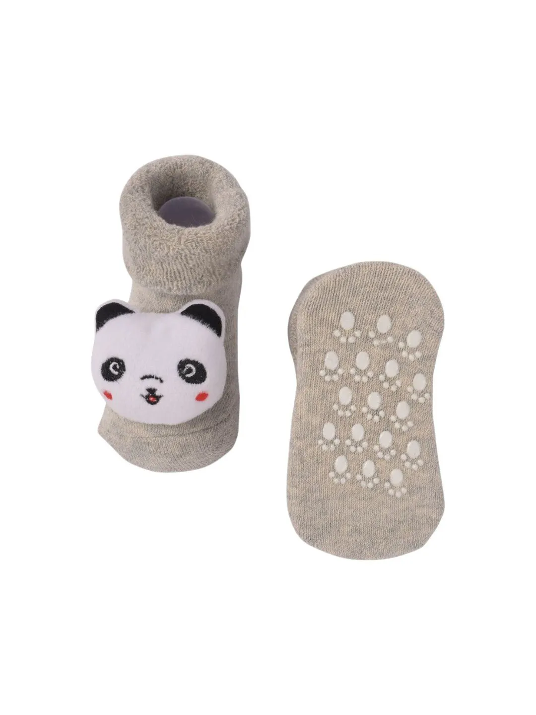 Charming Baby Socks with 3D Panda Face – Soft and Playful Design