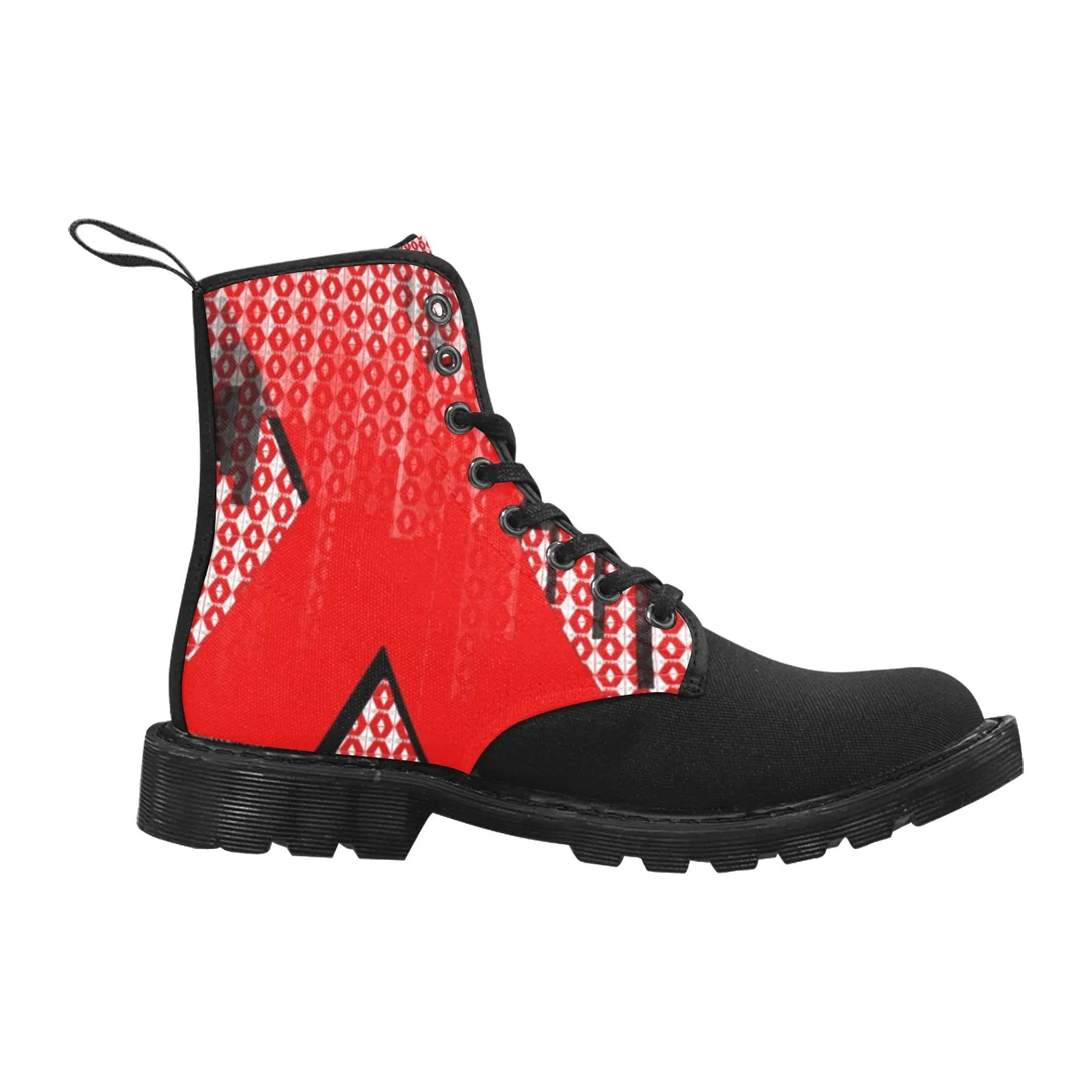 cityboy print Martin Boots for Men (Black) (Model 1203H)