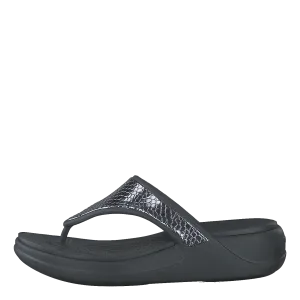 Crocs Monterey Metllc Wdg Fp W Dark Charcoal/black