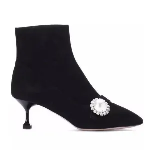 designer winter genuine suede leather boots women luxury designer brand female fashion really leather winter boots women