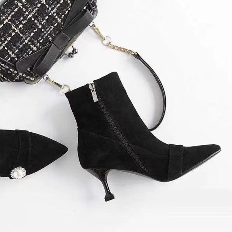 designer winter genuine suede leather boots women luxury designer brand female fashion really leather winter boots women