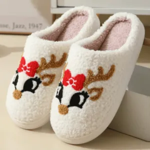 Festive Holiday Slide Slippers – Cozy Cheer for the Season