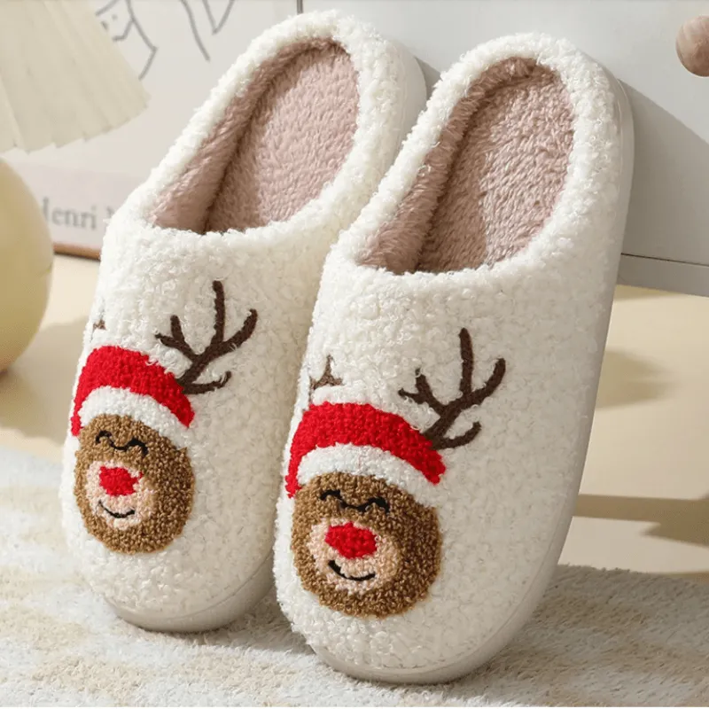 Festive Holiday Slide Slippers – Cozy Cheer for the Season