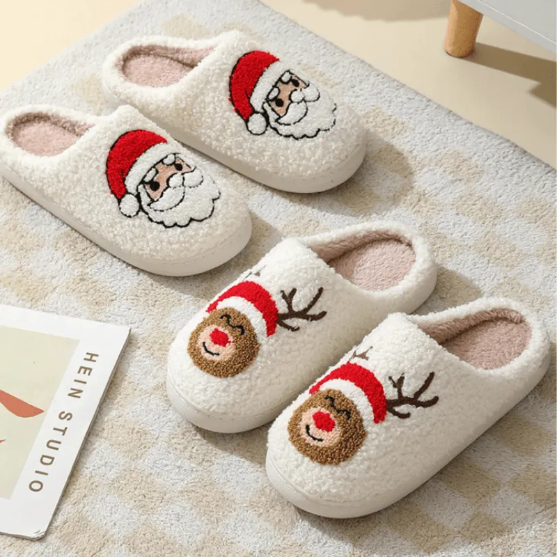 Festive Holiday Slide Slippers – Cozy Cheer for the Season