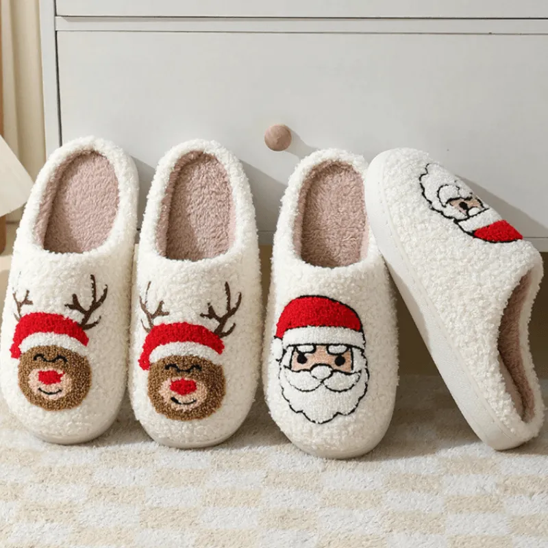Festive Holiday Slide Slippers – Cozy Cheer for the Season