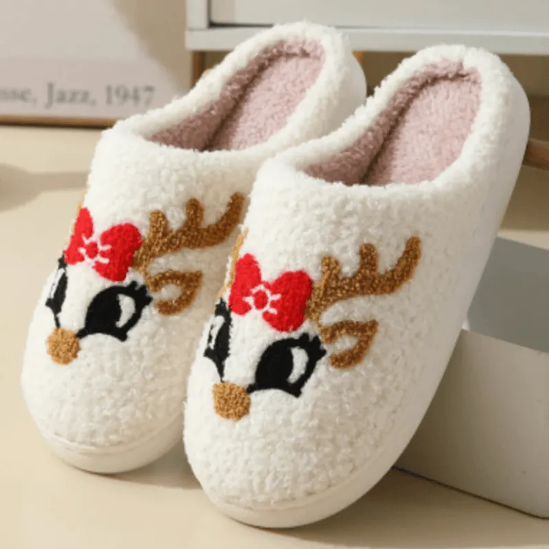 Festive Holiday Slide Slippers – Cozy Cheer for the Season