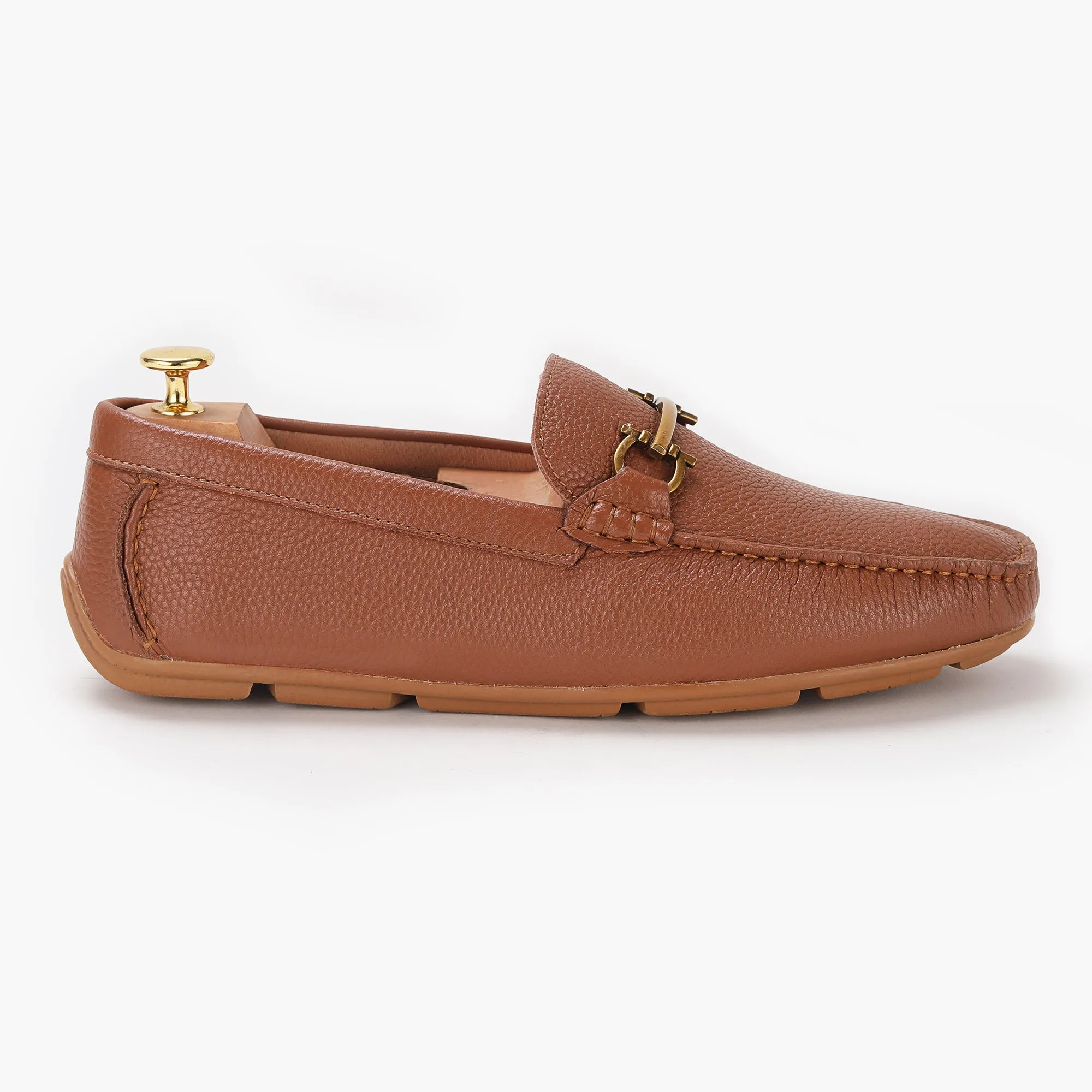 Horsebit Gold Buckle Loafers