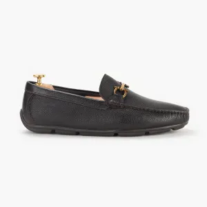 Horsebit Gold Buckle Loafers