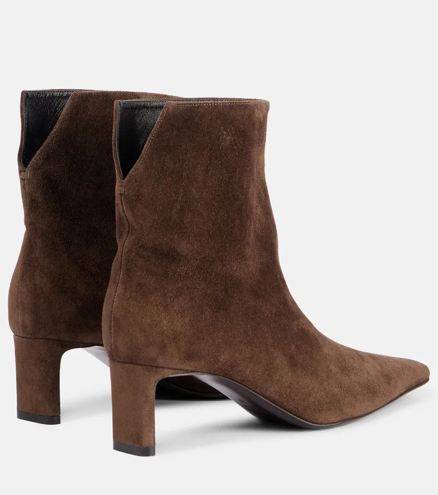 Khaite Ona 55 suede ankle boots