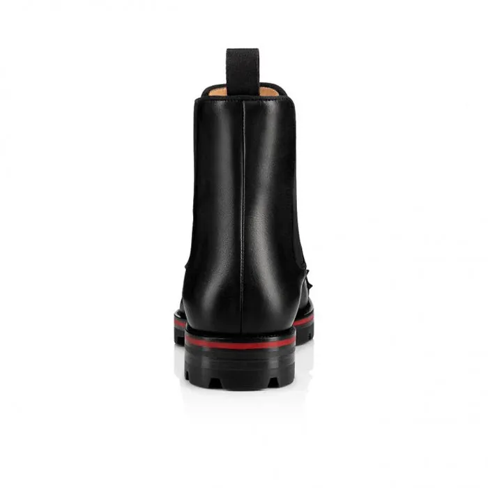 Mens Spikes Leather Designer Boots