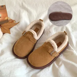 PLUSHY I ADJUSTABLE FLEECE-LINED SLIPPERS