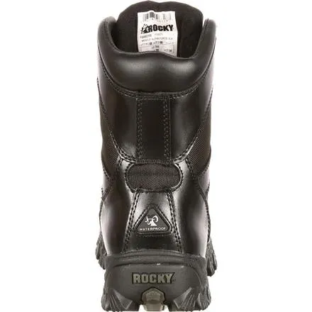 Rocky Womens AlphaForce Black Waterproof Duty Boots