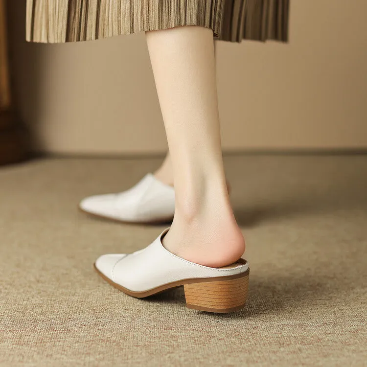 Sassa Handmade Fashion Mules Flats
