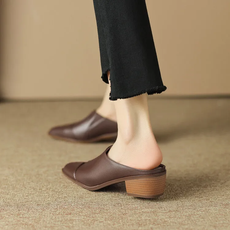 Sassa Handmade Fashion Mules Flats