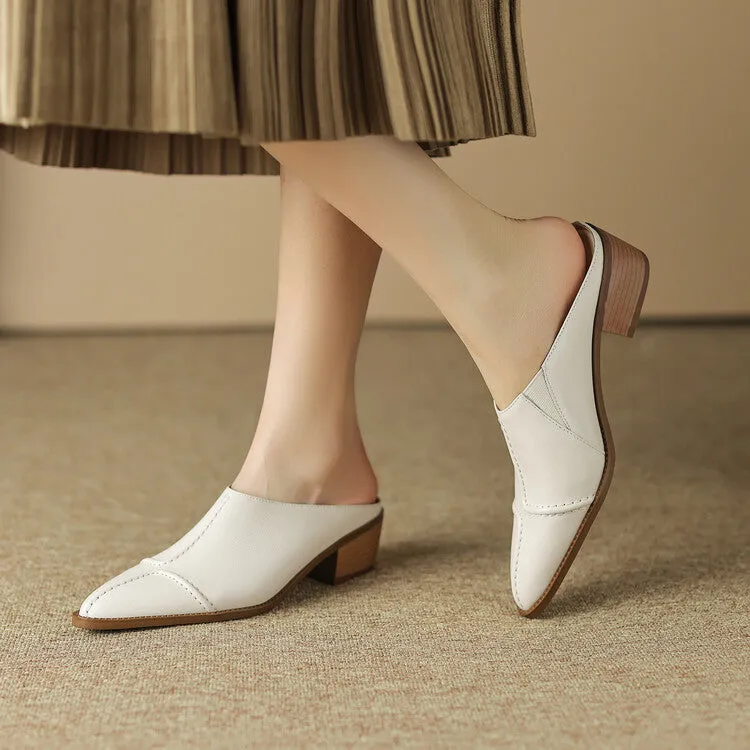 Sassa Handmade Fashion Mules Flats