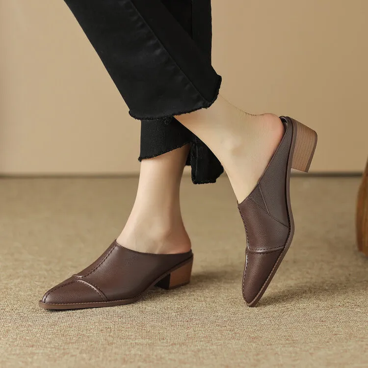 Sassa Handmade Fashion Mules Flats