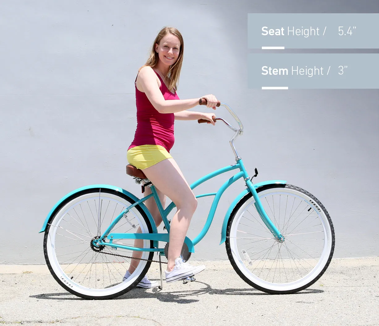 sixthreezero Classic Edition Single Speed Women's Beach Cruiser Bike