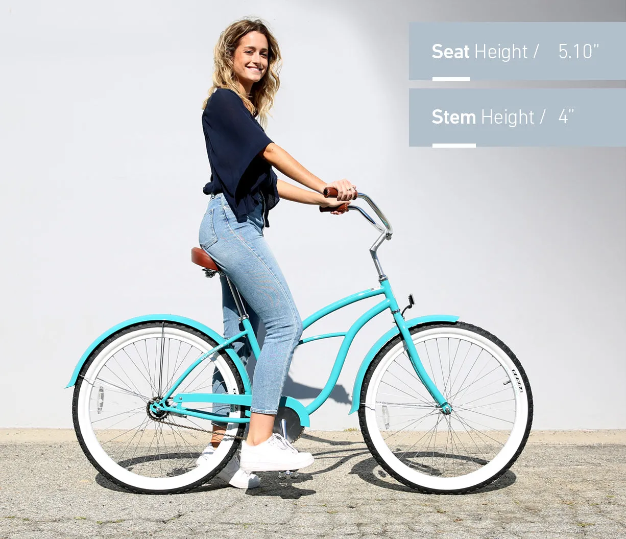 sixthreezero Classic Edition Single Speed Women's Beach Cruiser Bike