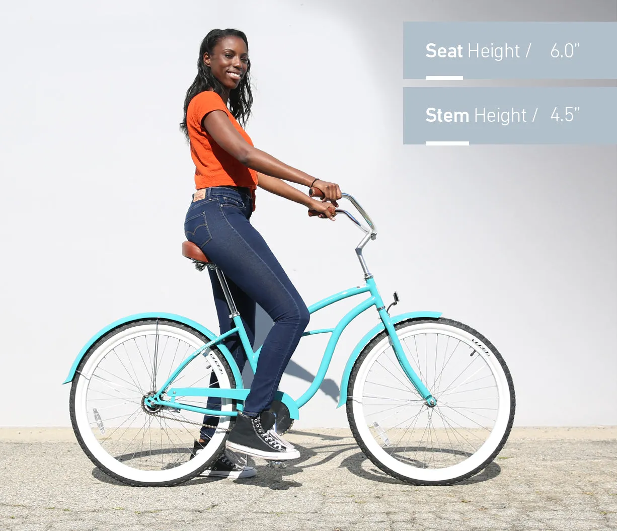 sixthreezero Classic Edition Single Speed Women's Beach Cruiser Bike