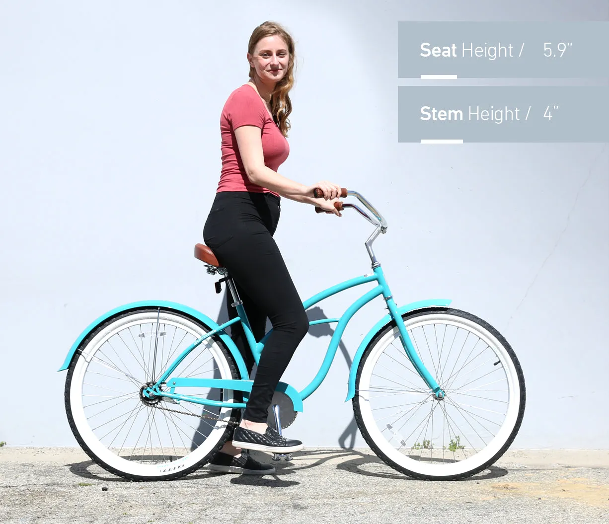 sixthreezero Classic Edition Single Speed Women's Beach Cruiser Bike