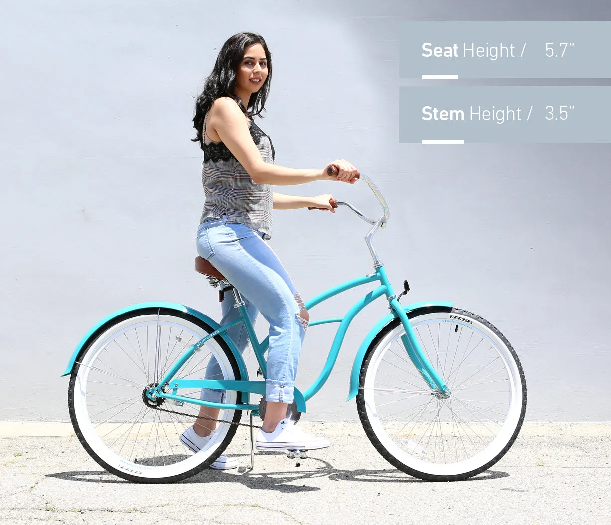 sixthreezero Classic Edition Single Speed Women's Beach Cruiser Bike