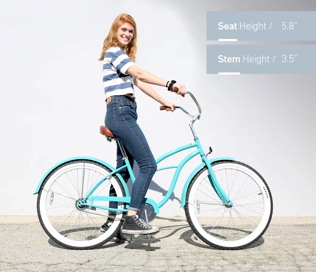 sixthreezero Classic Edition Single Speed Women's Beach Cruiser Bike