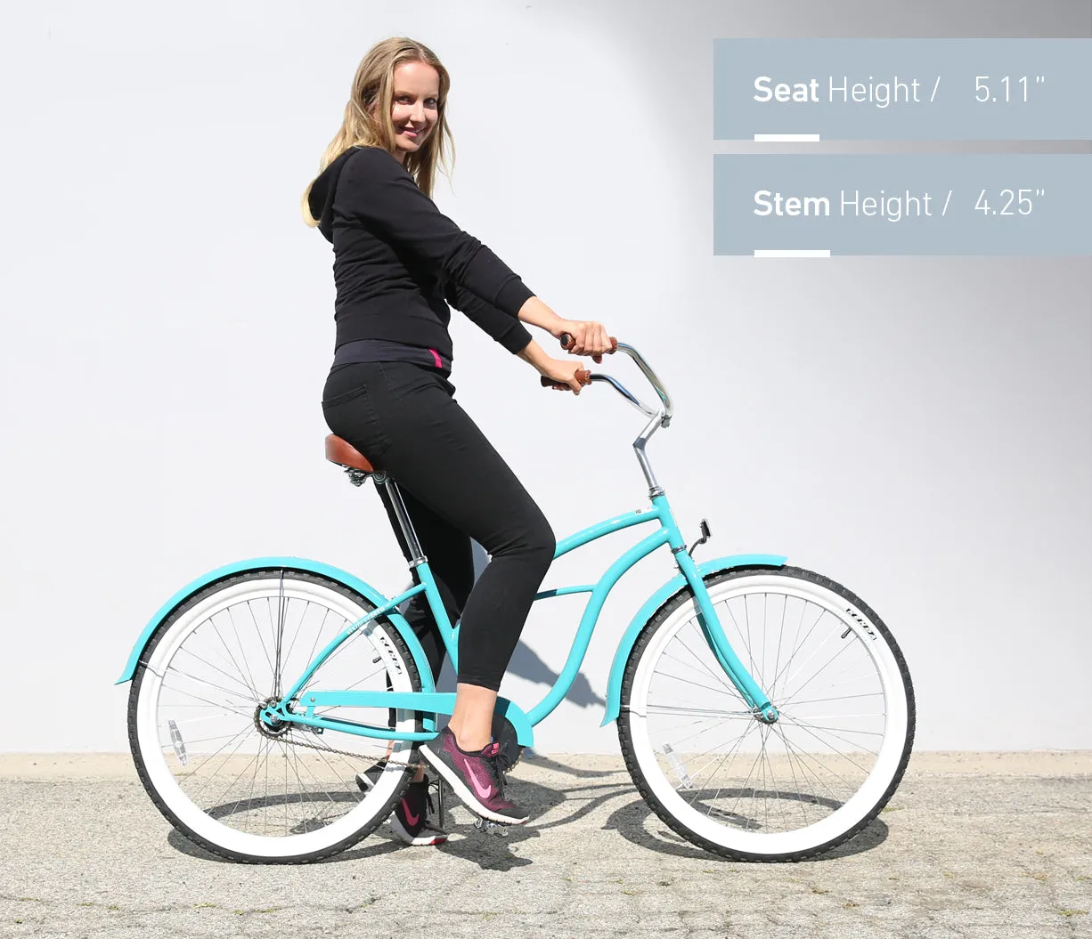 sixthreezero Classic Edition Single Speed Women's Beach Cruiser Bike