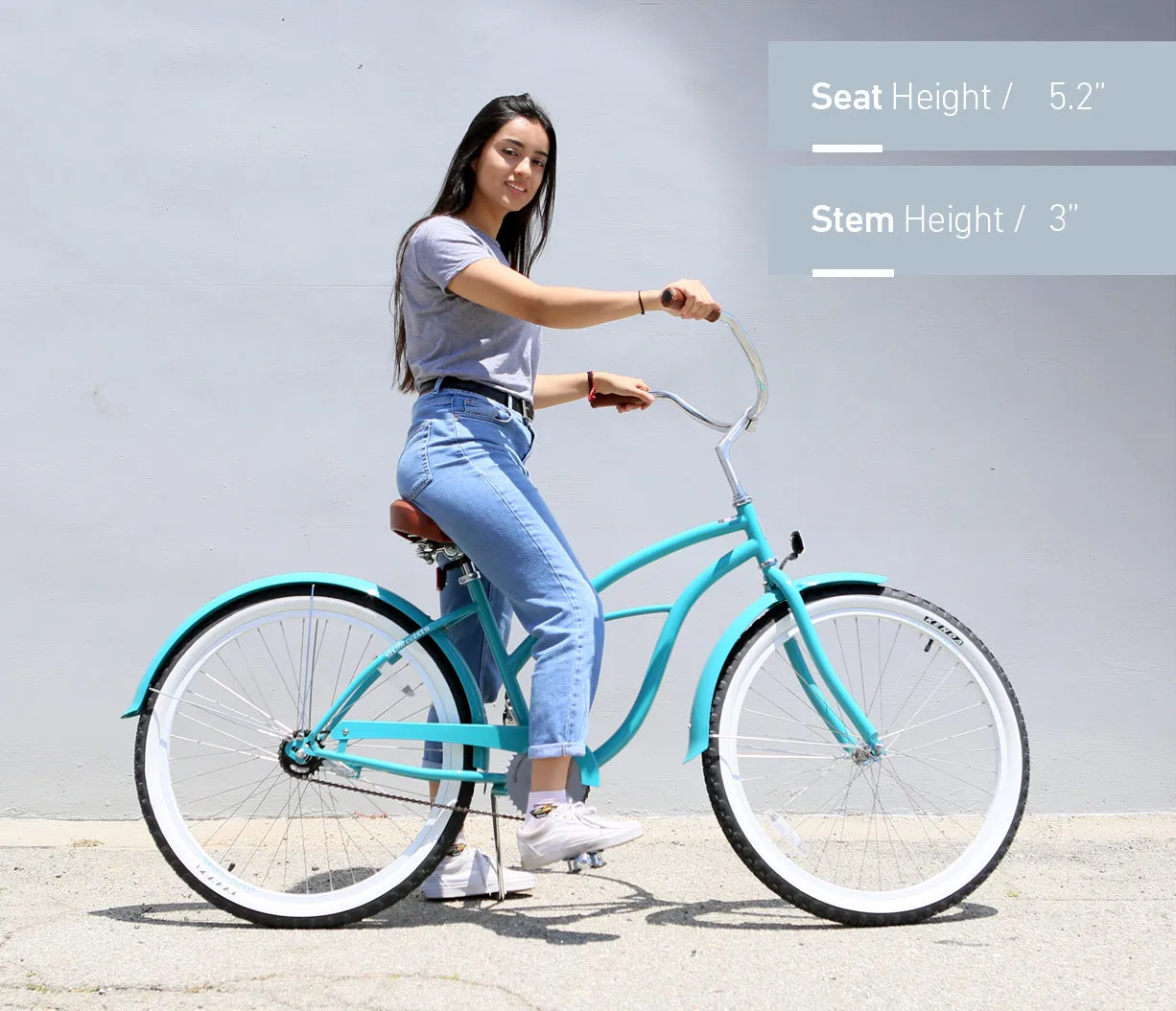 sixthreezero Classic Edition Single Speed Women's Beach Cruiser Bike