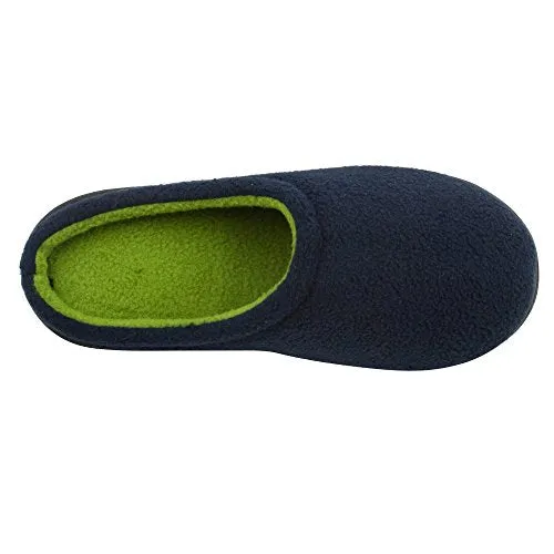 Skysole Boys Fleece Clog Slipper with Rugged Outsole