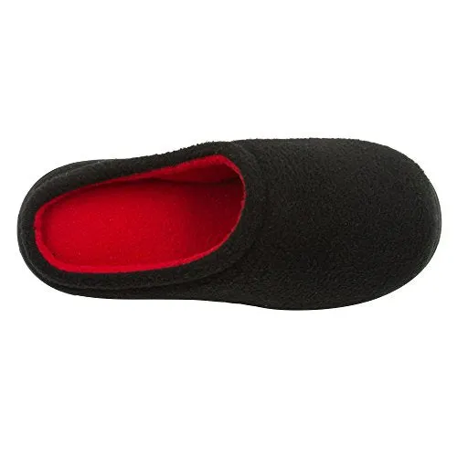 Skysole Boys Fleece Clog Slipper with Rugged Outsole