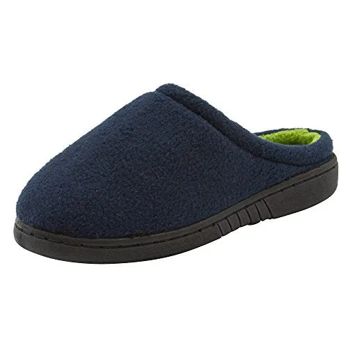 Skysole Boys Fleece Clog Slipper with Rugged Outsole
