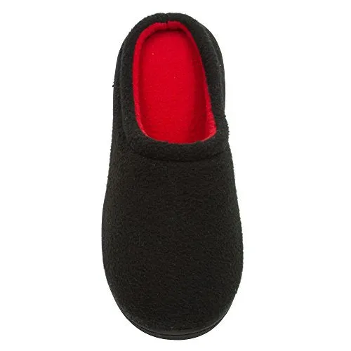 Skysole Boys Fleece Clog Slipper with Rugged Outsole
