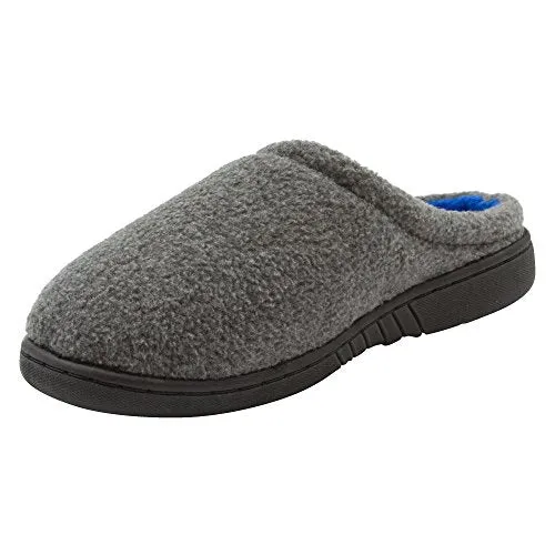 Skysole Boys Fleece Clog Slipper with Rugged Outsole