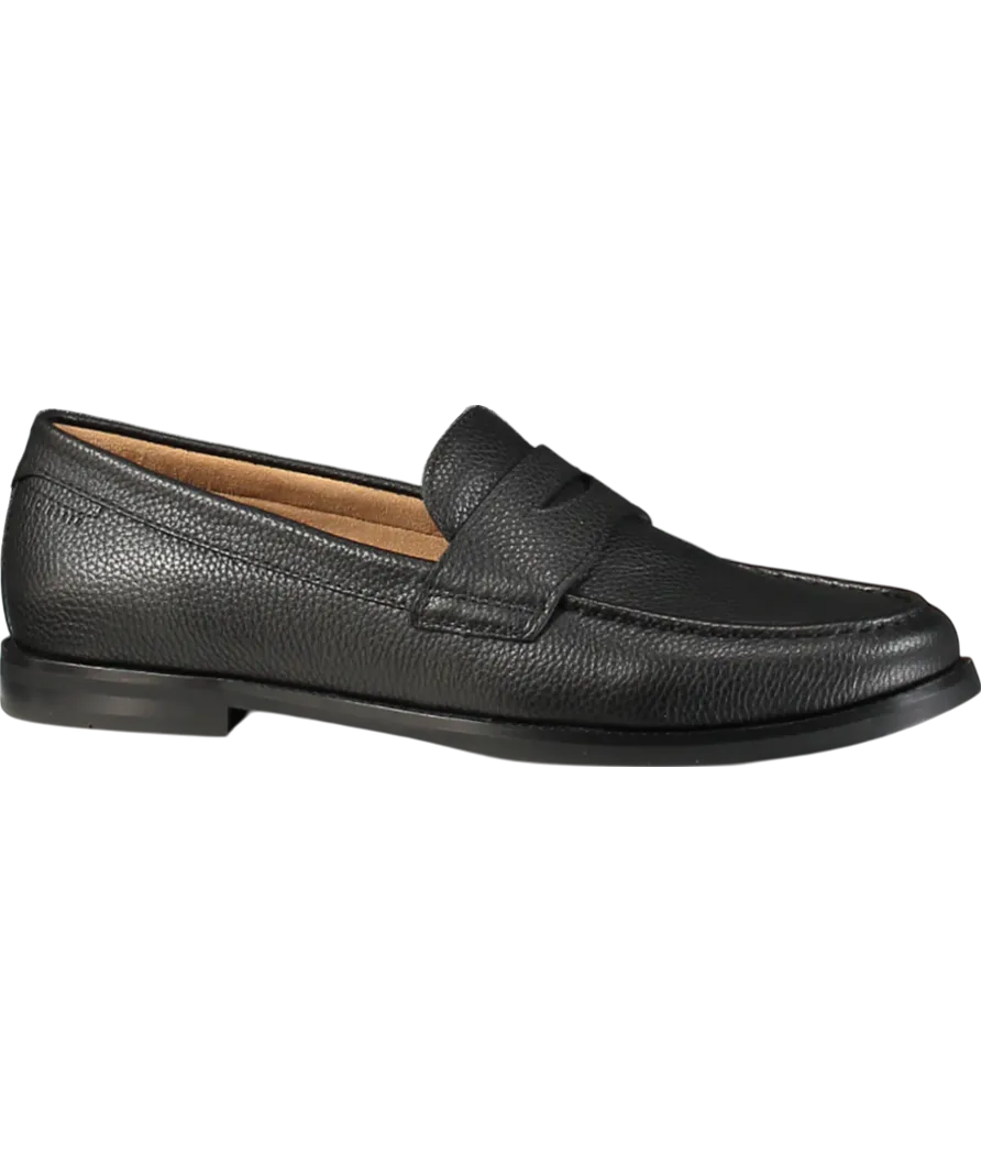 Ted Baker Black Parliament Grained Penny Loafers UK 10 EU 44 👞