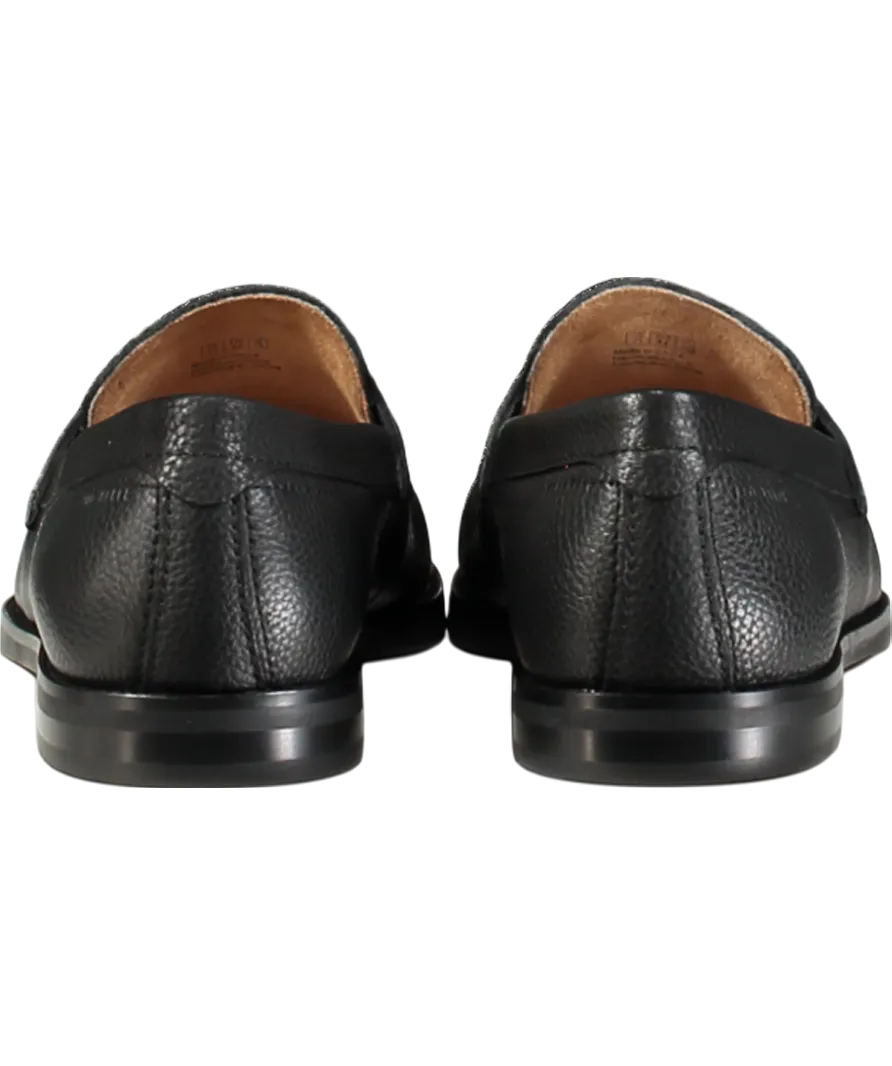 Ted Baker Black Parliament Grained Penny Loafers UK 10 EU 44 👞