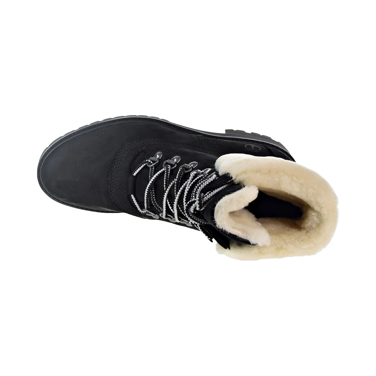 Timberland Courmayeur Valley 6 Inch Shearling-Lined Women's Boots Black