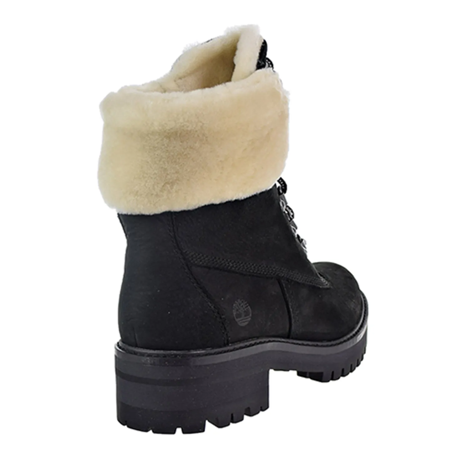 Timberland Courmayeur Valley 6 Inch Shearling-Lined Women's Boots Black