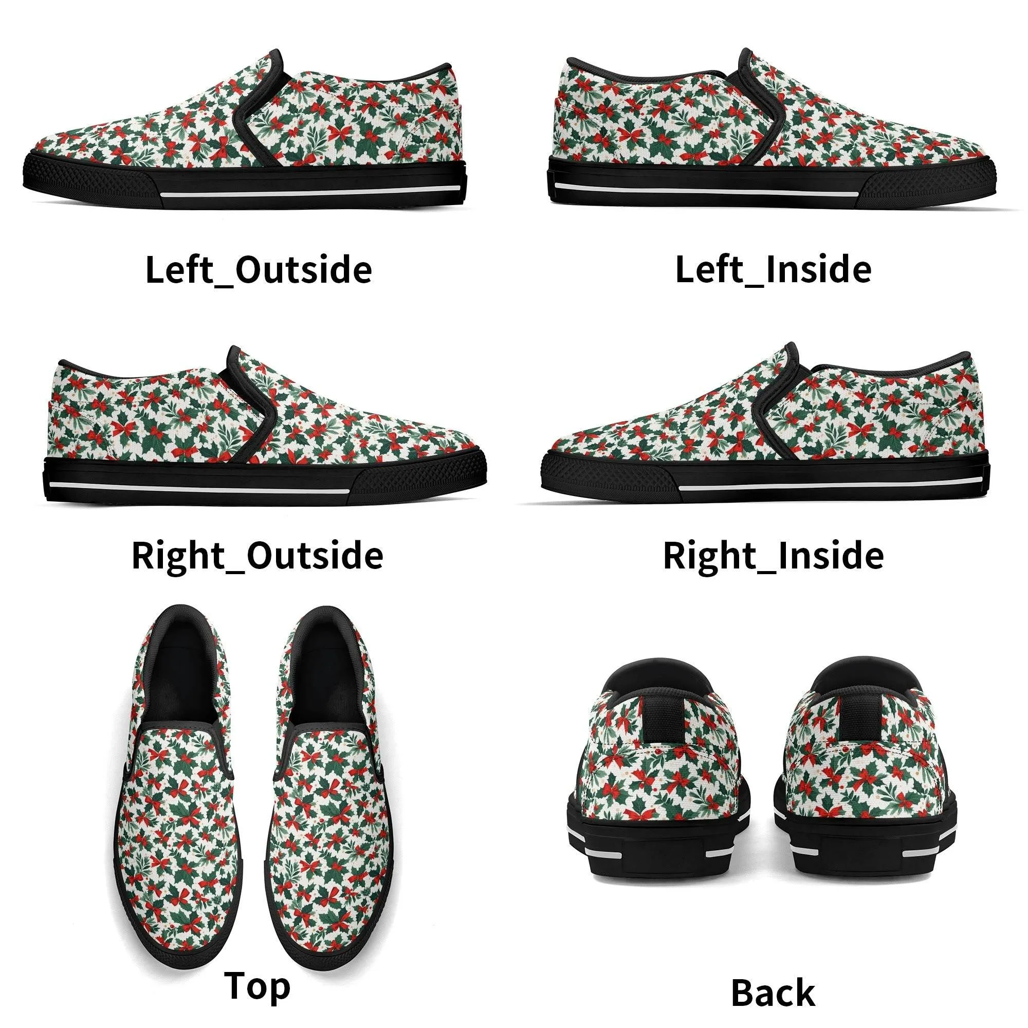 Womens Holly Bow Rubber Slip On Shoes