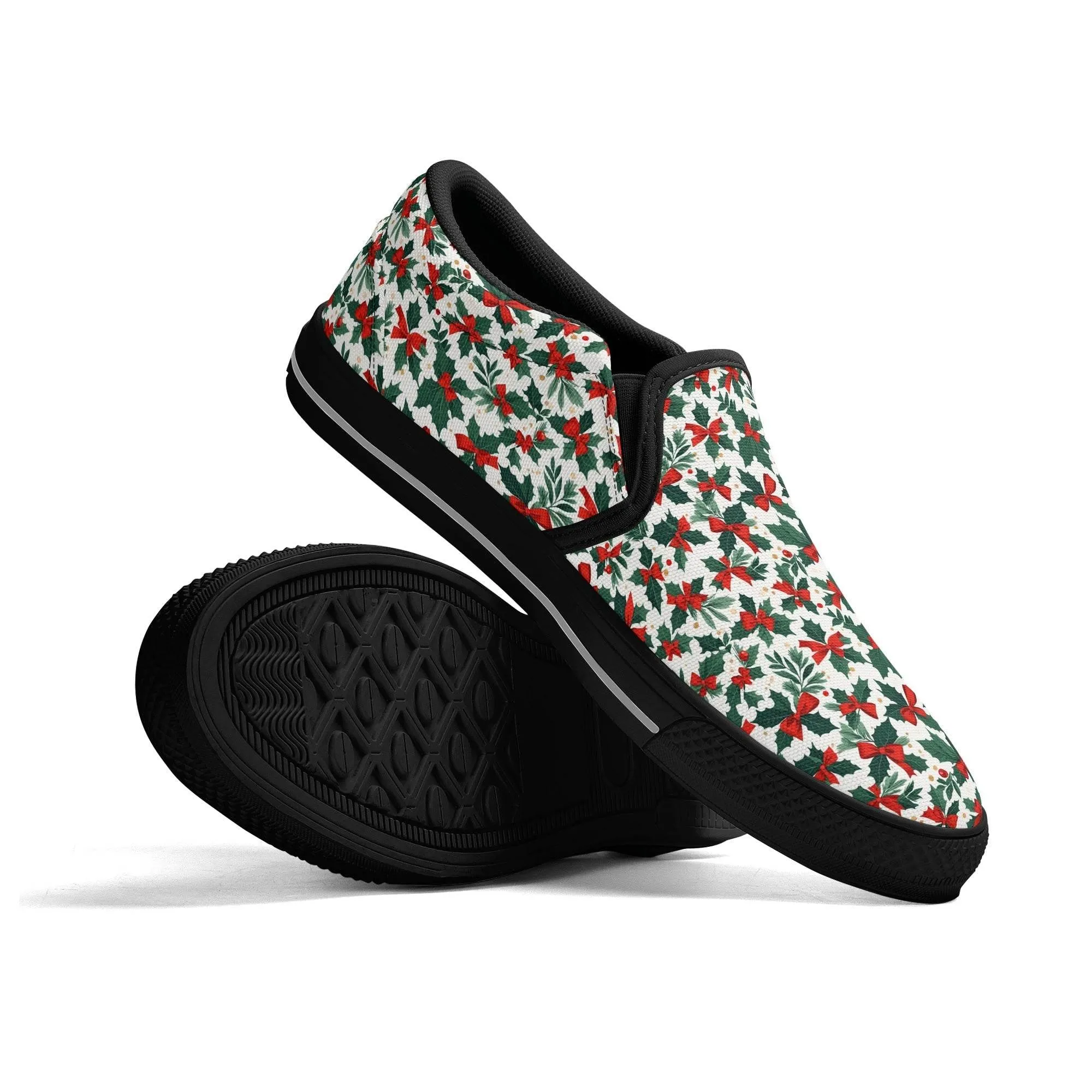 Womens Holly Bow Rubber Slip On Shoes