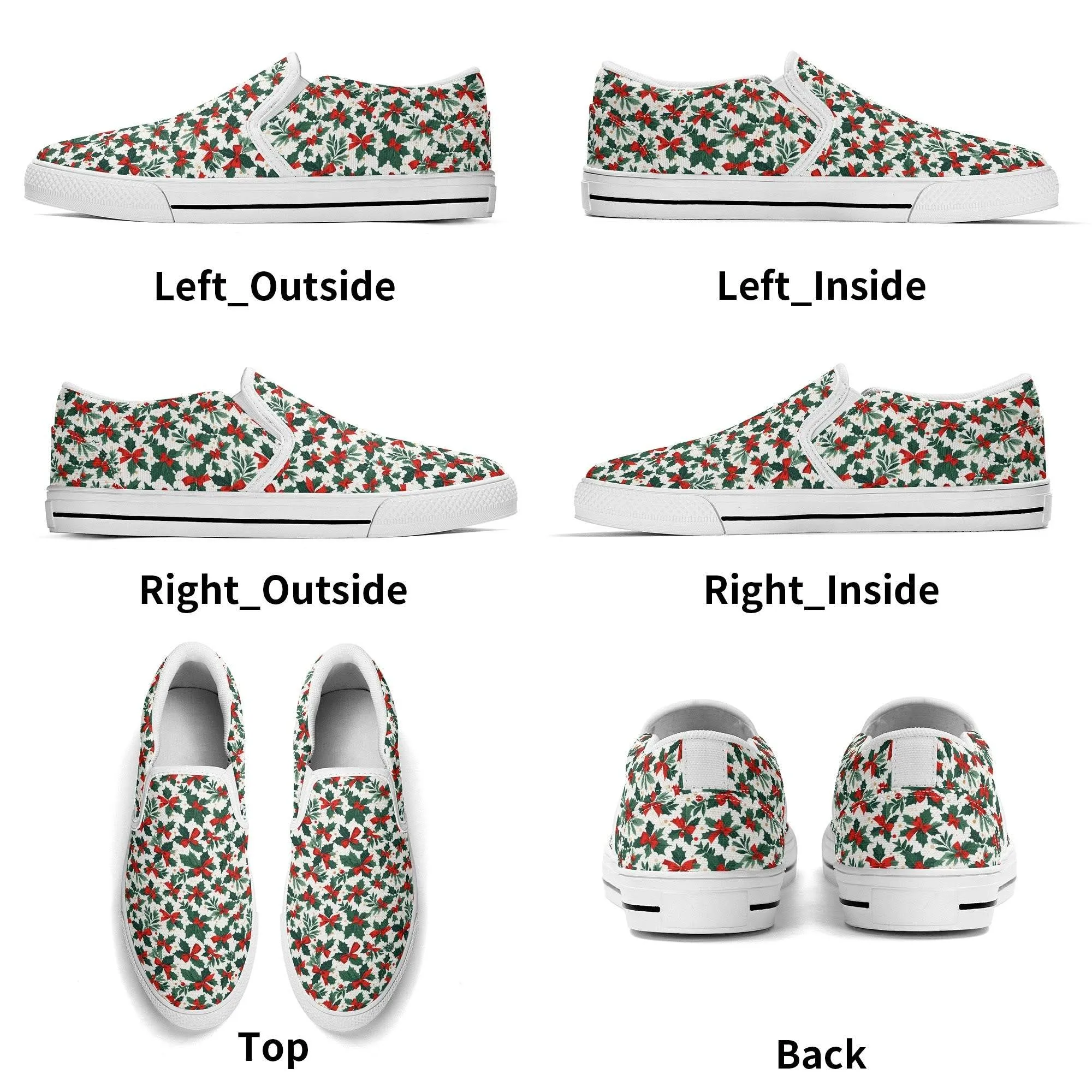 Womens Holly Bow Rubber Slip On Shoes